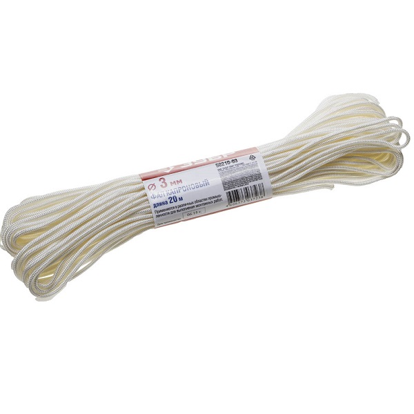 Фал капроновый  3,0мм*20м ЗУБР
