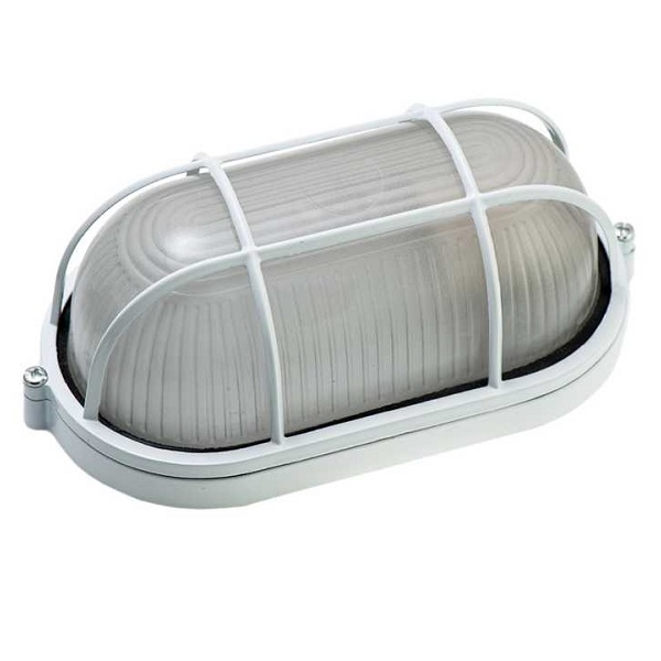 Светильник CAMELION Proof Light 1401S C01, Е27,  овальный с решеткой