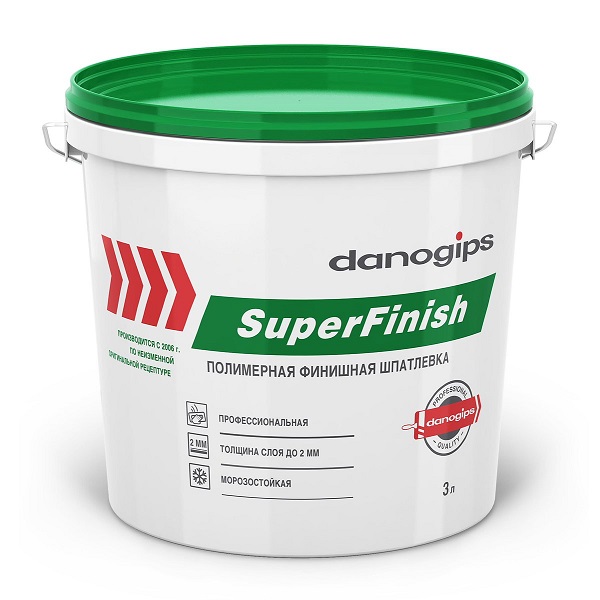 Шпатлевка DANOGIPS SuperFinish,  3л (5кг)