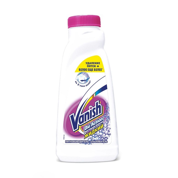 VANISH Oxi Action Кристальная белизна, пятновыводитель + отбеливатель для тканей 450мл