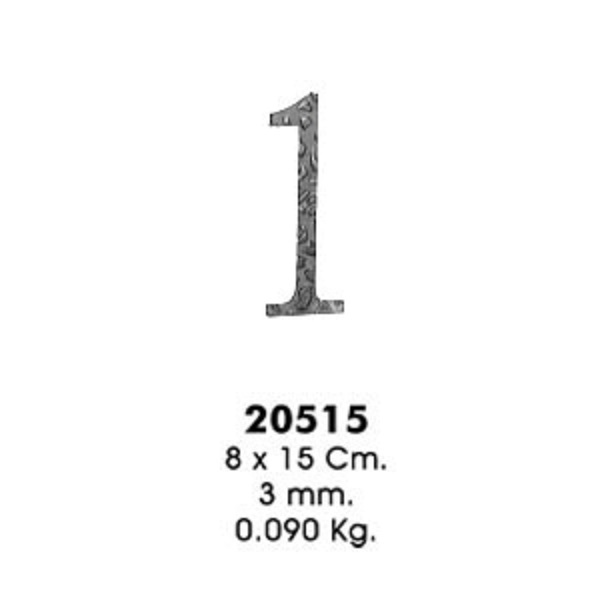 Декоративный элемент 20515-1 (8х15см, 3,0мм, 0,090кг)