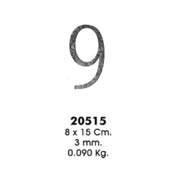 Декоративный элемент 20515-9 (8х15см, 3,0мм, 0,090кг)