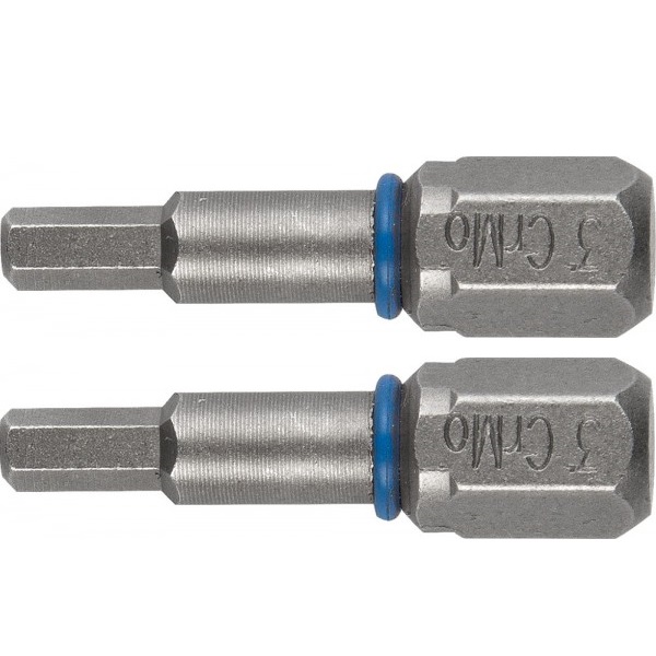 Бита HEX4x 25мм С1/4" торсионная кованная ЗУБР ЭКСПЕРТ 2шт.