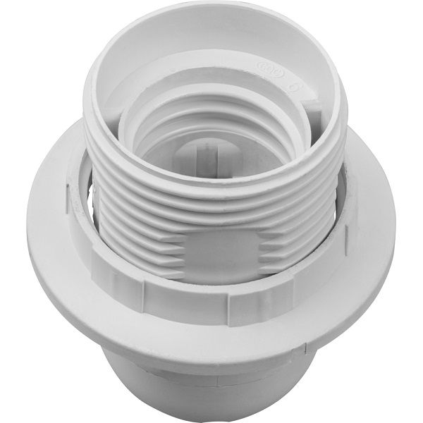 NAVIGATOR Патрон люстровый E27 пластиковый с прижимным кольцом белый