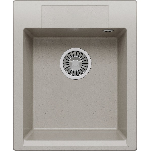 Мойка композитная врезная прямоугольная TOLERO GELCOAT Casilla-420 420х510мм, серый