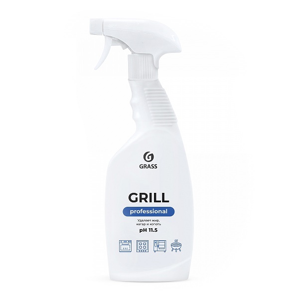 GRASS Grill Professional для удаления жира, нагара и копоти 600мл, ph 11.5, спрей