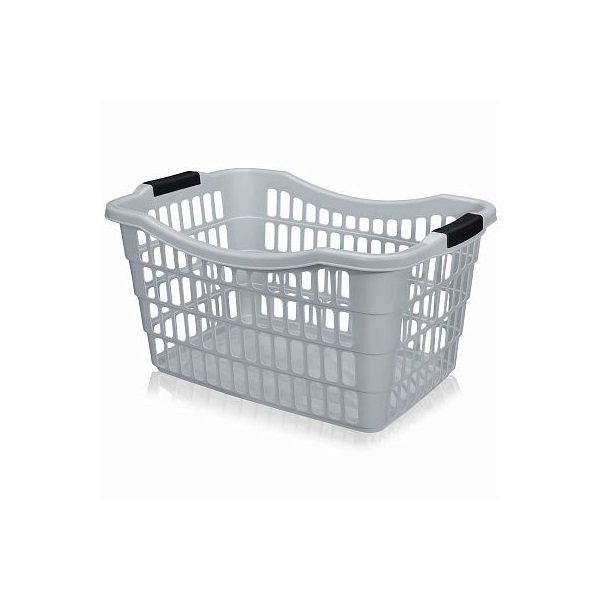 Корзина для белья  40 л ELFPLAST 58х38см h30см, с ручками, без крышки