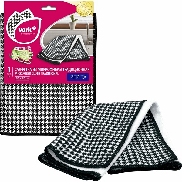 Салфетка YORK Pepita из микрофибры, 30х30 см