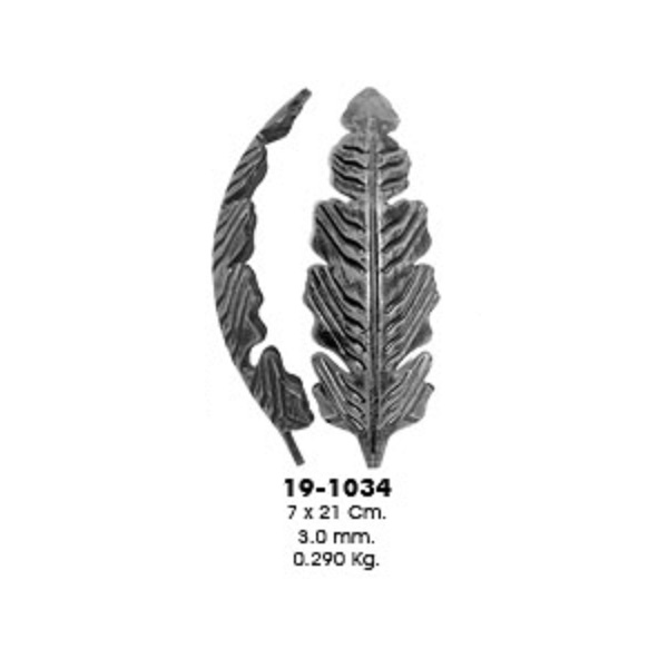 Штампованный элемент 19-1034 (7х21см, 3,0мм, 0,290кг)