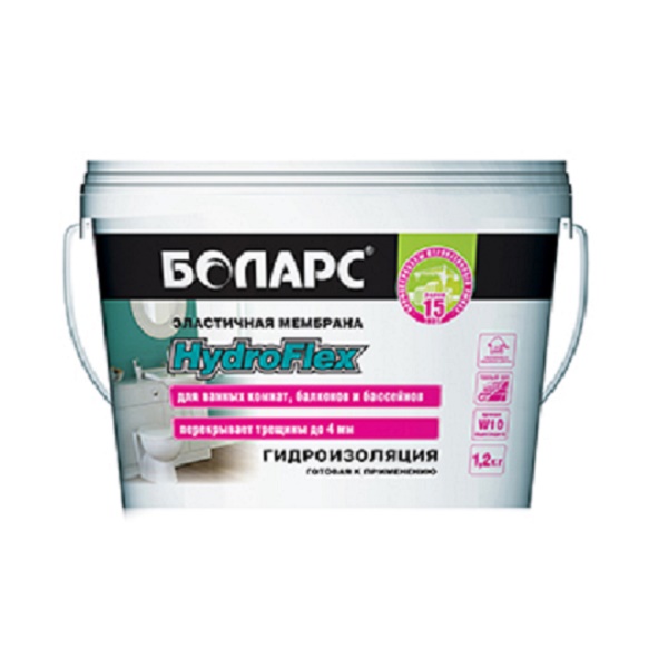 Гидроизоляция БОЛАРС HYDROFLEX  1,2 кг