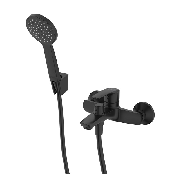 Смеситель для ванны IDDIS RAY RAYBL02i02, короткий излив, черный