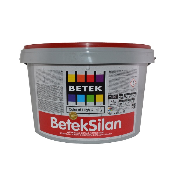 Краска BETEK  BetekSilan фасадная, силиконовая,  2,5 л