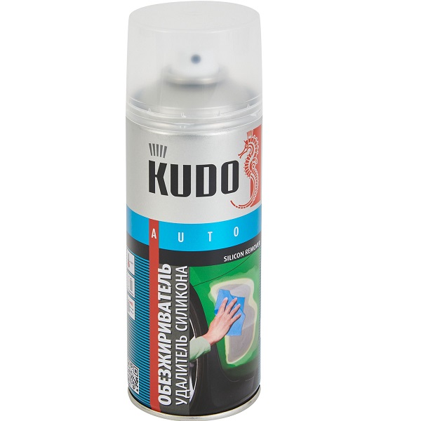Обезжириватель удалитель силикона KUDO Auto, аэрозоль, 520мл