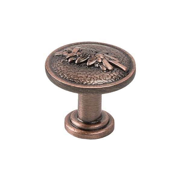 Ручка-кнопка мебельная KERRON RK-001 античная медь