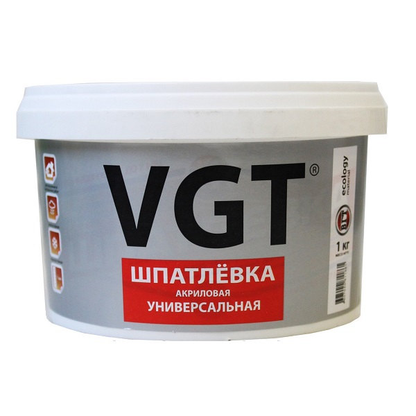 Шпатлевка VGT акриловая универсальная,  1кг