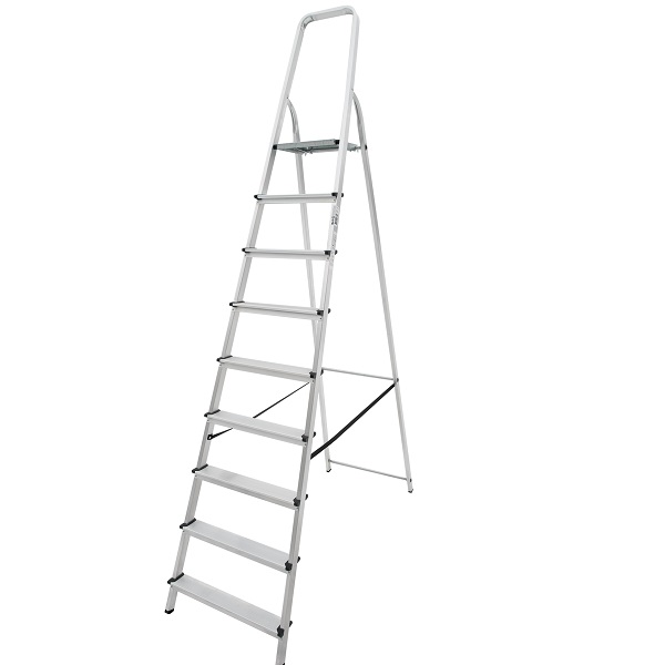 НОВАЯ ВЫСОТА 1110109 Стремянка алюминиевая 9 ступеней, 270 см, 6,8 кг