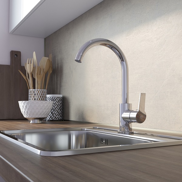 Смеситель для мойки MILARDO Meal M01SBJ0M05, высокий излив, хром