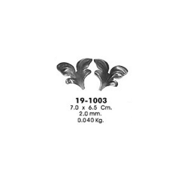 Штампованный элемент 19-1003 (7,0х6,5см, 2,0мм, 0,040кг)