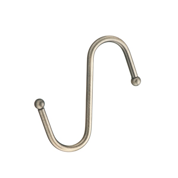 Крючок на рейлинг S-образный Lemax 70х40х4 мм, античная бронза