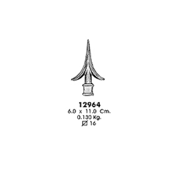 Пика 12964 (6,0х11,0см, d-16мм, 0,130кг)