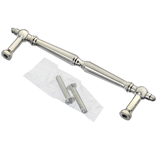 Ручка-скоба мебельная D3-CP/SN 96мм хром/матовый хром