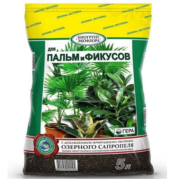Грунт ГЕРА для пальм и фикусов 5л