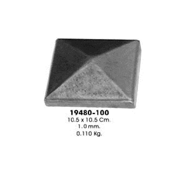 Декоративный элемент 19480-100 загл. 100х100мм (10,5х10,5см, 1,0мм, 0,110кг)