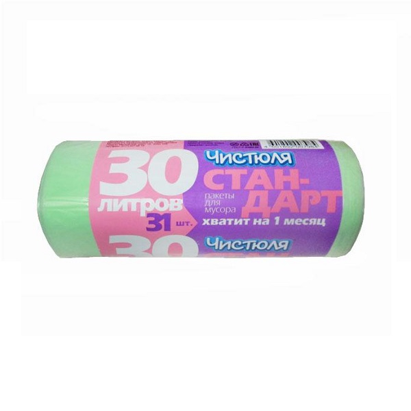 Мешок для мусора  30 л / 31 шт. ЧИСТЮЛЯ стандарт