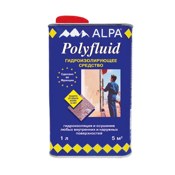 Гидроизолирующее средство POLIFLUID 0,78 кг (1л)