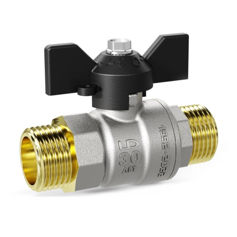 Кран LD Prime шаровый НН бабочка (25) 1"