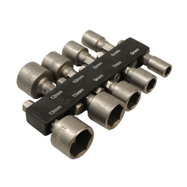 Набор бит с торцовыми головками USP, хвостовик 1/4", размер 5-13мм, 9шт.