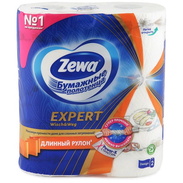 Бумажные полотенца ZEWA EXPERT Decor 3 сл./2 шт.