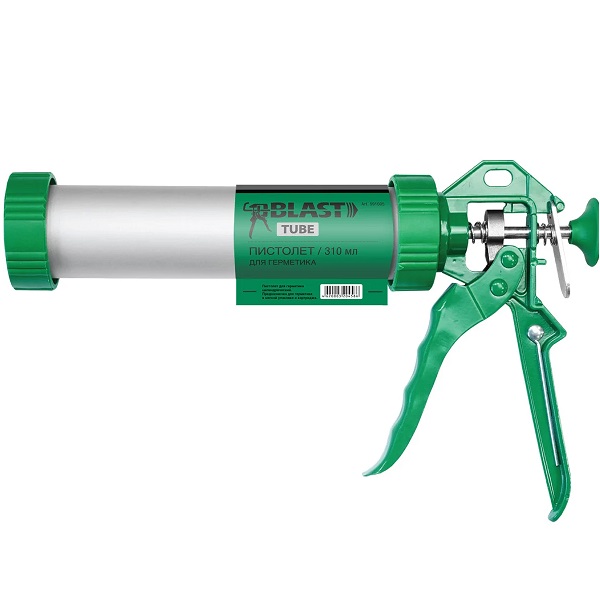 Пистолет для герметика BLAST Tube закрытый алюминиевый корпус, 310мл