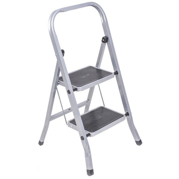 PERILLA CLASS PLUS Стремянка стальная широкая ступень 2ст., 46 см, 3,45 кг