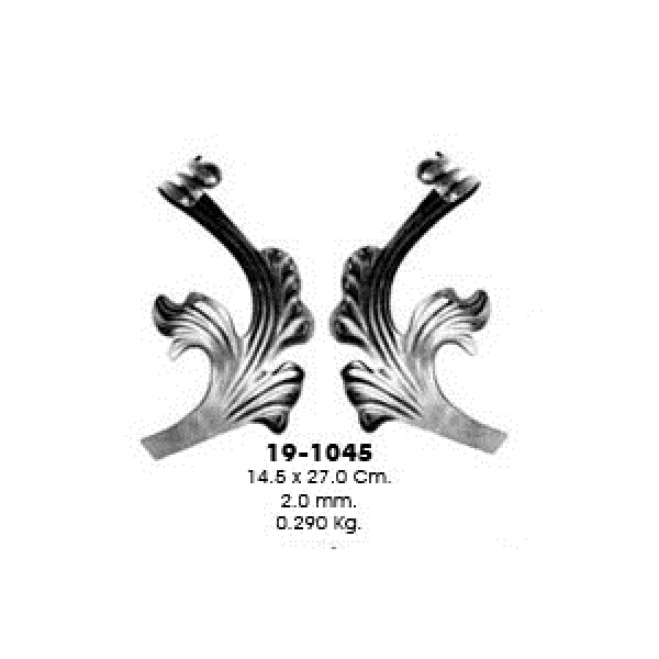 Штампованный элемент 19-1045 (14,5х27см, 2,0мм, 0,290кг)