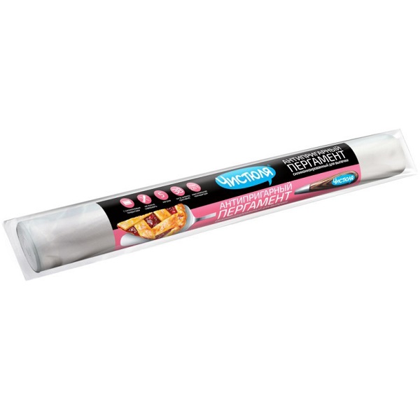 Пергамент для выпечки 38см* 5м ЧИСТЮЛЯ антипригарный