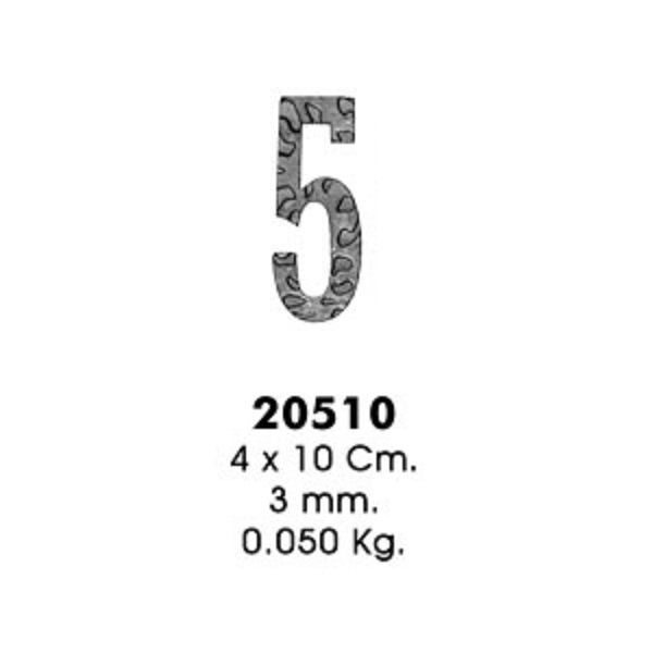 Декоративный элемент 20510-5 (4х10см, 3,0мм, 0,050кг)