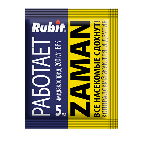 RUBIT ZAMAN от тли, колорадского жука и других насекомых, 5 мл