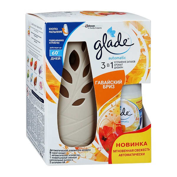 Освежитель воздуха GLADE автоматический со сменным баллоном 269мл