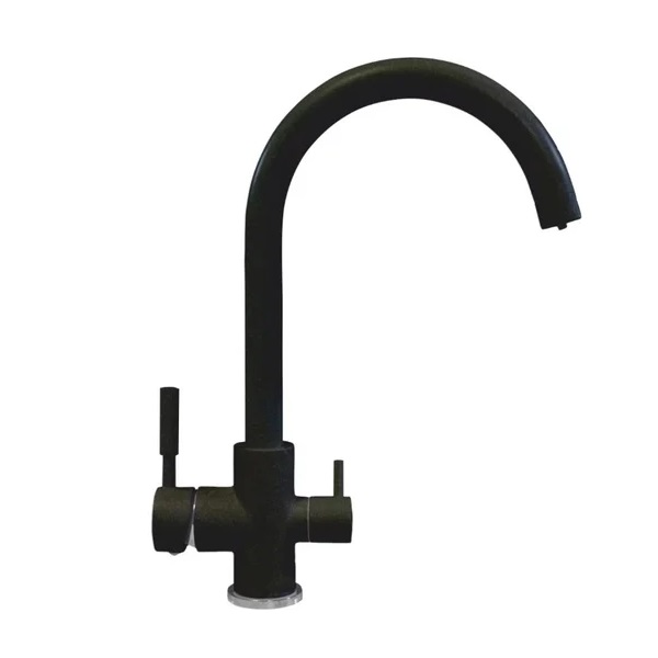 Смеситель для мойки GOTA ROCIO Special 351211, с выходом для питьевой воды, черный