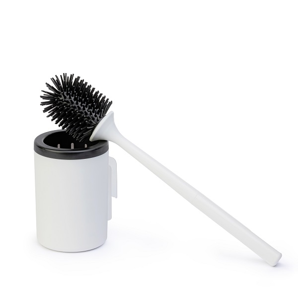 Ерш с колбой для туалета пластик гибкий АЛЬТЕРНАТИВА белый