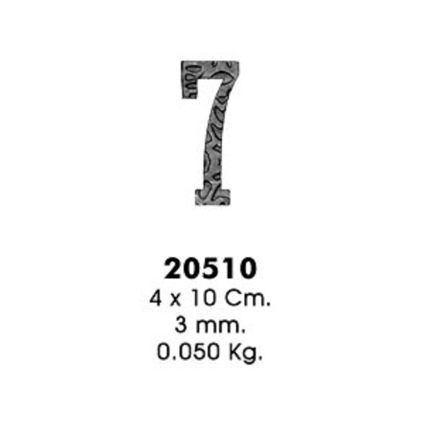 Декоративный элемент 20510-7 (4х10см, 3,0мм, 0,050кг)