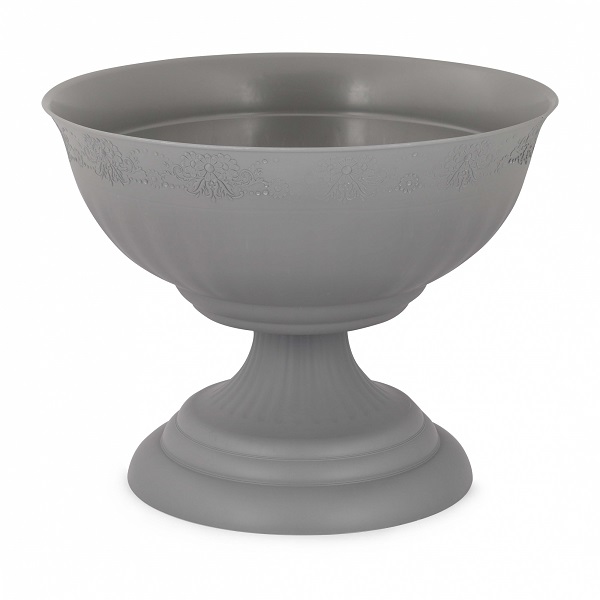 Вазон АЛЬТЕРНАТИВА Венеция на ножке 17л серый