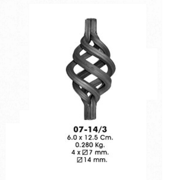 Корзинка 07-14/3 (6,0х12,5см, d-14мм, 0,280кг)