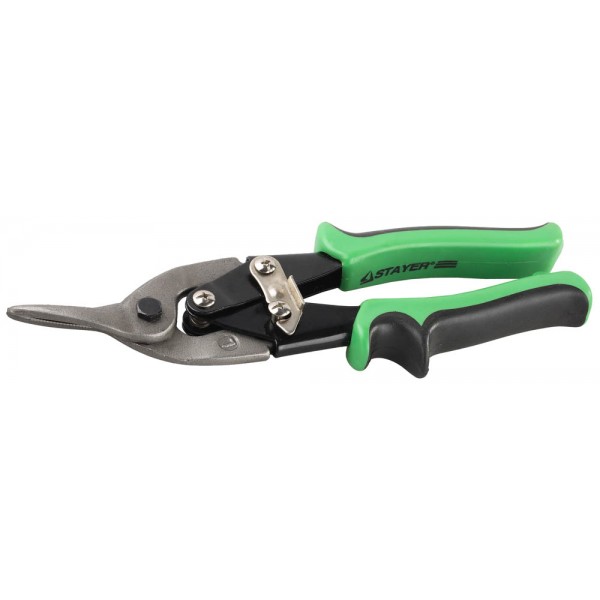 Ножницы по металлу STAYER MAX-Cut, двухкомпонентные рукоятки, левые, 250мм
