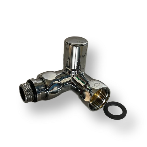 Вентиль для полотенцесушителя угловой боковой LUXON 3/4"х1/2" В/Н, 2шт.