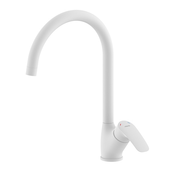 Смеситель для мойки MILARDO Rora RORWT0JM05, белый матовый