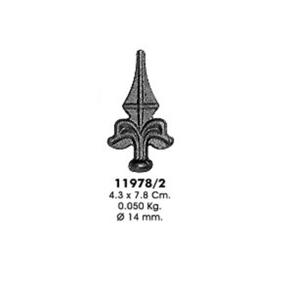 Пика 11978/2 (4,3х7,8см, d-14мм, 0,050кг)