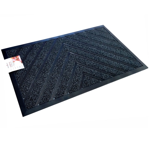 Коврик влаговпитывающий ворсовый на резиновой основе Елечка 60х90 см