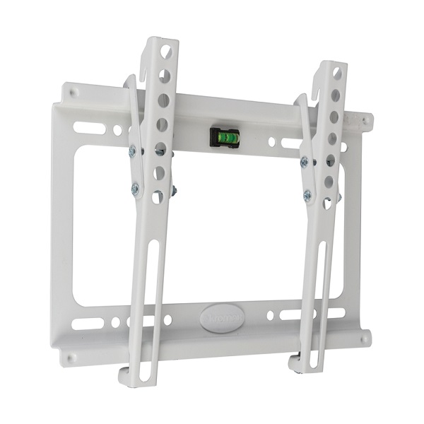 Настенное крепление для телевизоров, наклонное, до 35кг, диагональ 15"-47", KROMAX Ideal-6W, белый